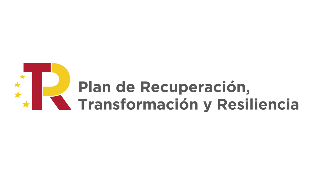 Logo plan de recuperación, transformación y resiliencia.